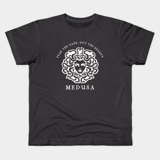 Medusa: Fear The Gaze, Not The Beauty Kids T-Shirt